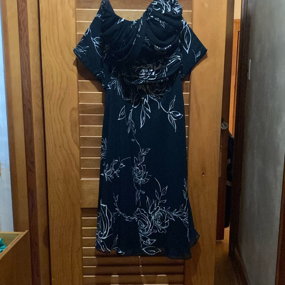White House Black Market strapless black dress size 4. In good condition